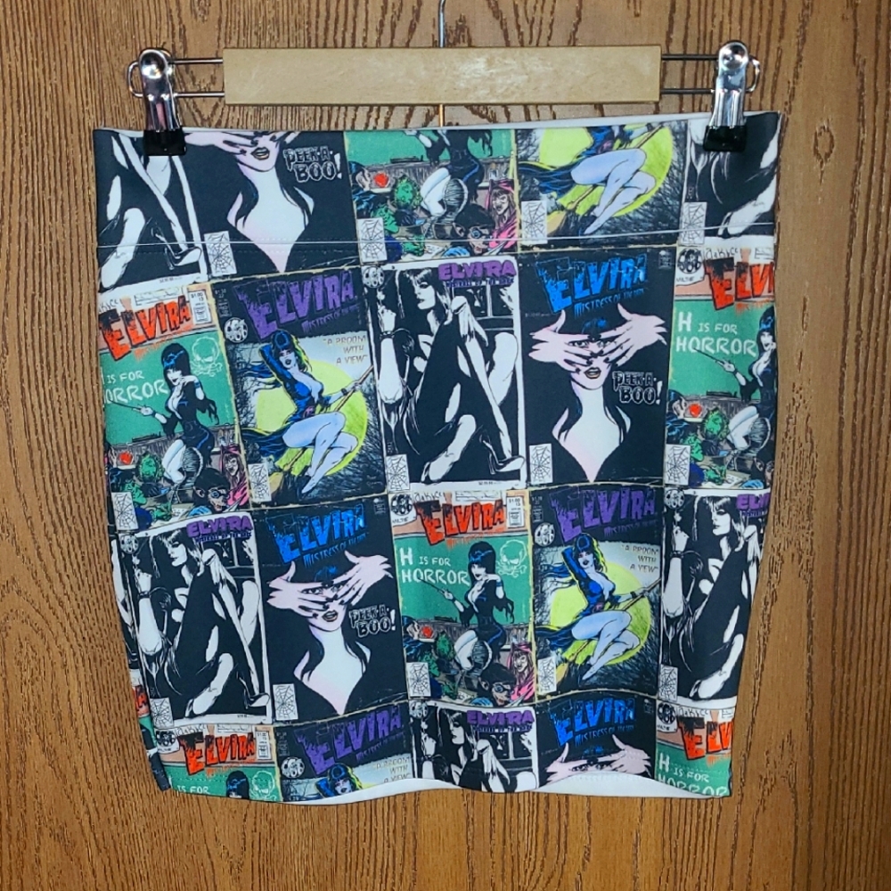 Elvira themed mini skirt